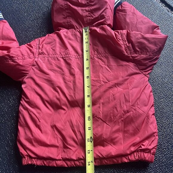Moncler Boys Hooded Down Jacket Size 3 y Red Authentic EUC - Picture 11 of 12